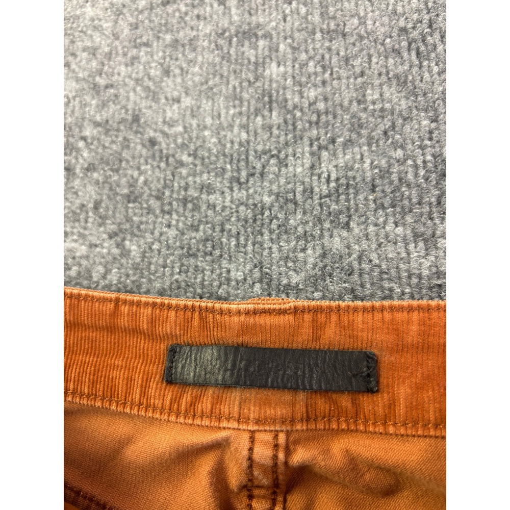 Joes Callie Corduroy Pants Womens 28 Orange Straight Leg Raw Hem Patch Pocket - Picture 2 of 10